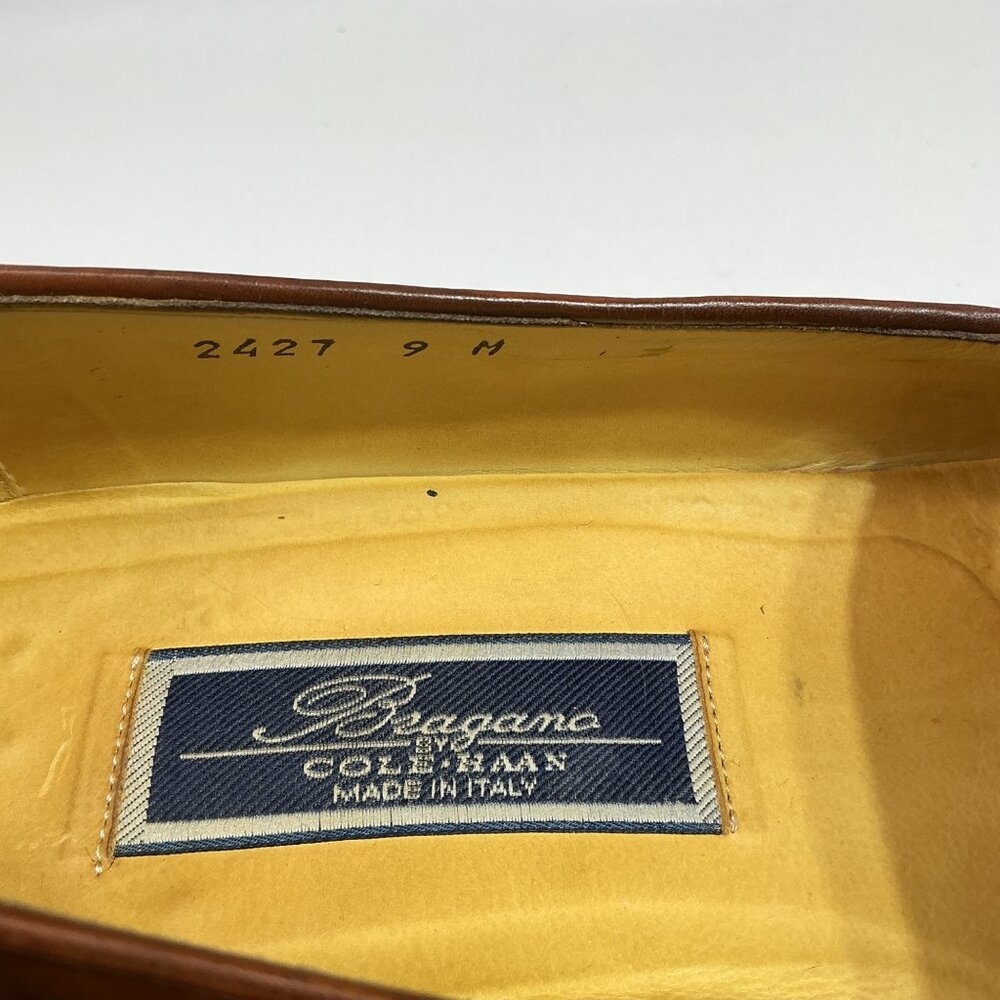 Cole Haan Men's Bragano Made in Italy Brown Leather Shoes Size 9M - Picture 6 of 8